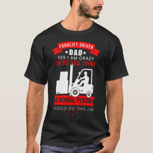 T-shirt Accessoires papa pour chauffeur de chariot élévate