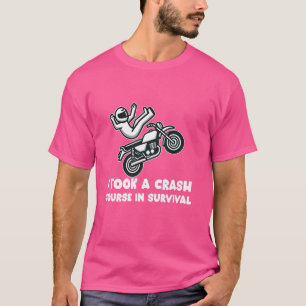 T-shirt Accident de motocyclette Survivant Vélo Crash Bles