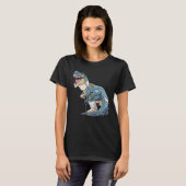 T-shirt Accident Pro Dinosaur Rex Bras Cassés Et Leg Awww (Devant entier)