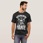 T-shirt Accidental Pirate Leg Amputee One Legged (Devant entier)