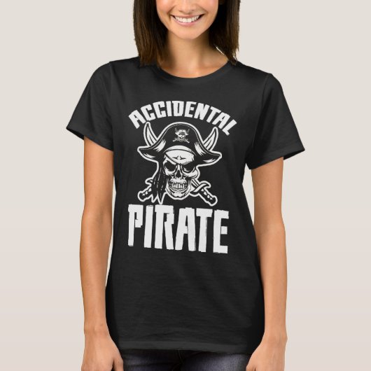 T-shirt Accidentellement Pirate Jambe Amputée Une Jambe (Devant)