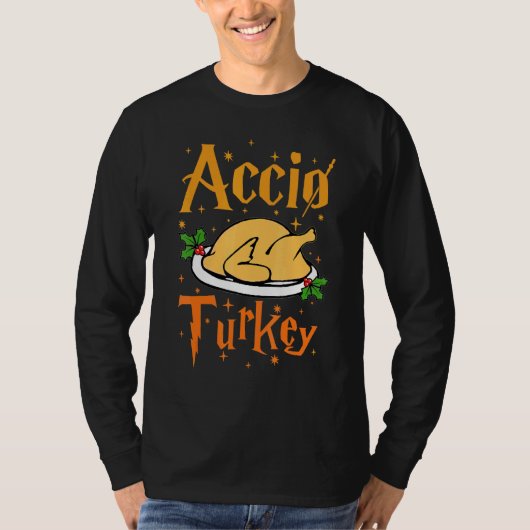 T-shirt Accio Turkey Thanksgiving  Fall Dinner Family Cost (Devant)
