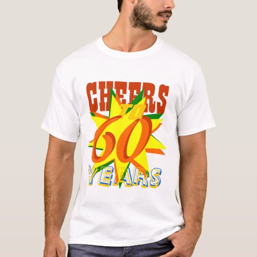 T-shirt Acclamations à 60 ans d'anniversaire (Devant)