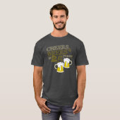 T-shirt ACCLAMATIONS et BIÈRES à 25 ANS d'ANNIVERSAIRE (Devant entier)