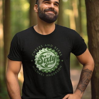 T-shirt Acclamations Et Bières Soixante Ans Anniversaire N