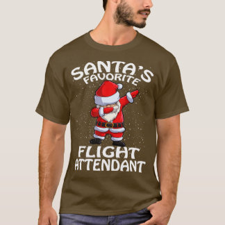 T-shirt Accompagnateur de vol favori Santas Noël 1