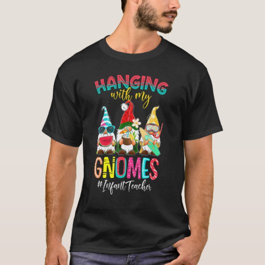 T-shirt Accompagner Mes Gnomes Enseignant Enfant Vacat D'É (Devant)