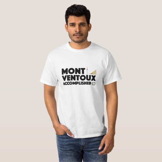 T-shirt accompli de Mont Ventoux (Devant entier)