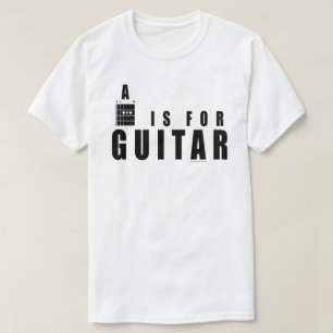 T-shirt Accord de guitare A est pour guitare