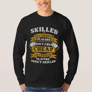 T-shirt Accordéon Lecteur Compétent Accordéoniste pas cher