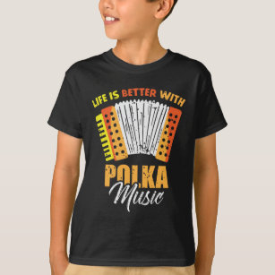 T-shirt Accordéon musical Polka Dancing polonais