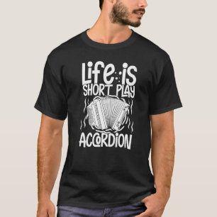 T-shirt Accordion Music Instrument Player Débutant Leçon