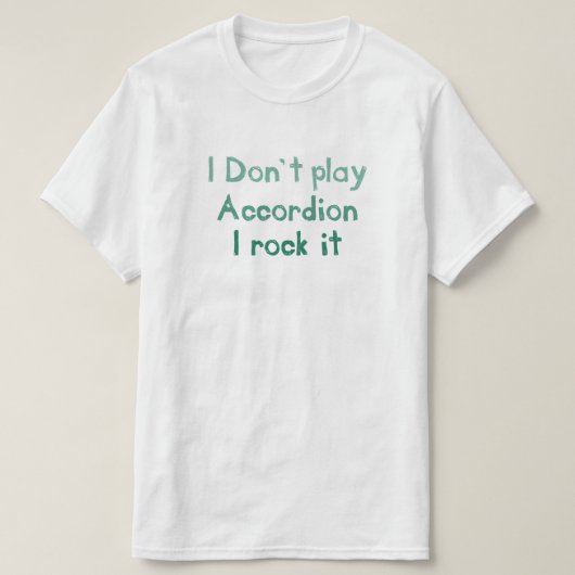 T-shirt Accordion Rock It Tee (Design devant)