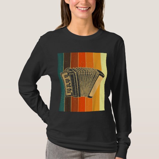T-shirt Accordion Styrien Accordion Retro Styrian Harmonic (Devant)