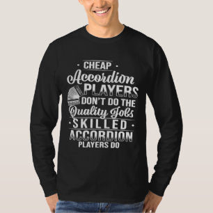 T-shirt Accordioniste de qualité bon marché Accordioniste