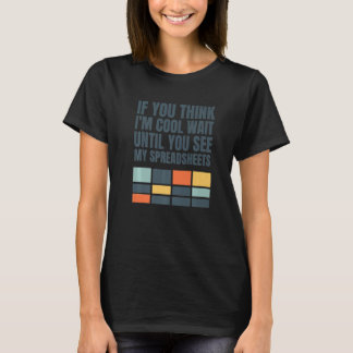 T-shirt Accountant Bookkeeper Data Analyst Spreadsheet
