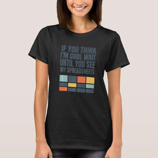 T-shirt Accountant Bookkeeper Data Analyst Spreadsheet (Devant)