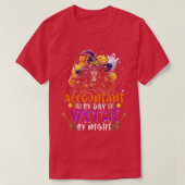 T-shirt Accountant by day witch by night funny witch scary (Design devant)