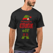 T-shirt ACCOUNTANT Elf Naughty Christmas Matching Pajama P (Devant)