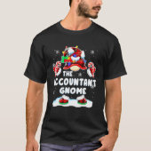 T-shirt Accountant Gnome Gnomies Red Plaid Matching Family (Devant)