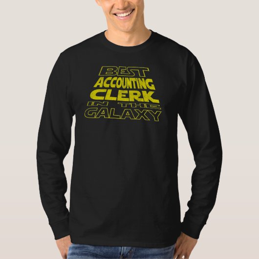 T-shirt Accounting Clerk Space Backside Design (Devant)