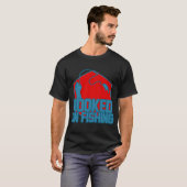 T-shirt Accro à la pêche (Devant entier)