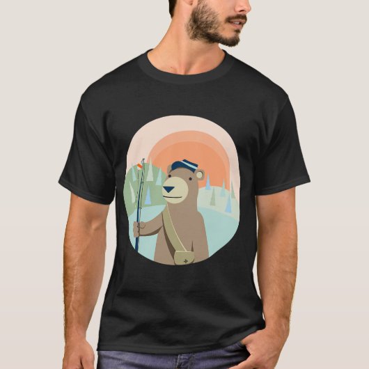T-shirt Accro à la Pêche (Devant)