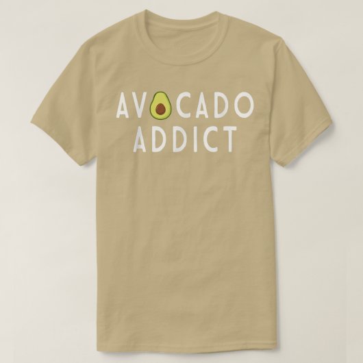 T-shirt Accro à l'avocat Amateur de guacamole sainte Végét (Design devant)