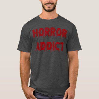 T-shirt Accro à l'horreur Funny Halloween Goth rétro