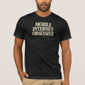 T-shirt Accro à l'Internet mobile (Devant)