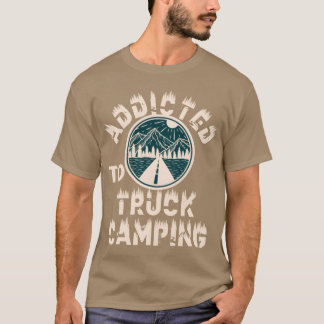 T-shirt Accro au camping-car en camion