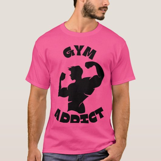 T-Shirt Accro au Gym (Devant)