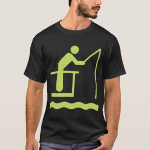T-shirt Accro au lac - Pêche drôle