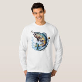 T-shirt Accro au Pêche (Devant entier)
