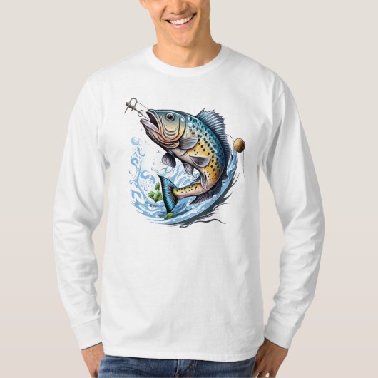 T-shirt Accro au Pêche (Devant)
