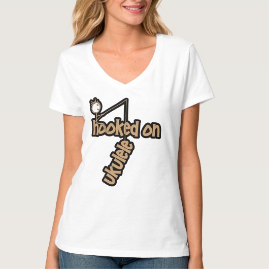 T-shirt Accro au Ukulele (Devant)