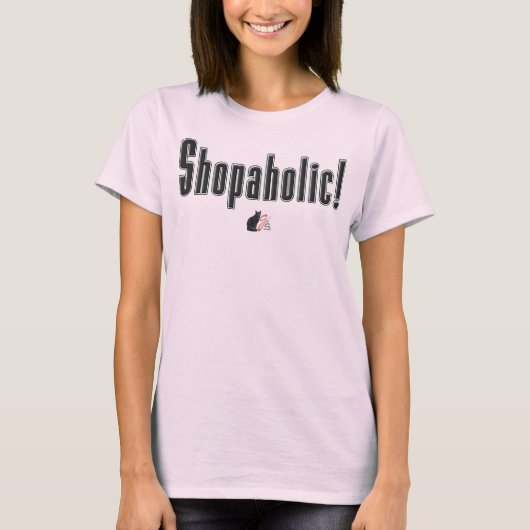 T-shirt Accro du shopping ! (Devant)