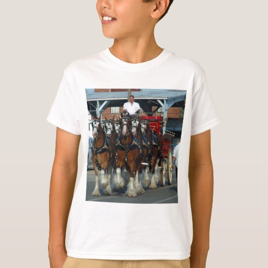 T-shirt Accroc de cheval de Clydesdale 6 (Devant)
