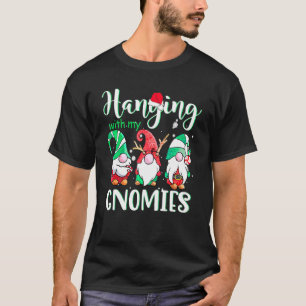 T-shirt Accrochage Avec Mes Gnomes Noël Jardin Gnome Xma
