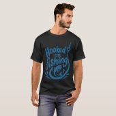 T-shirt Accroché à la pêche (Devant entier)