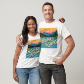 T-shirt accroché à la pêche (Unisexe)