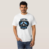 T-shirt Accroché À La Pêche Au Thon (Devant entier)