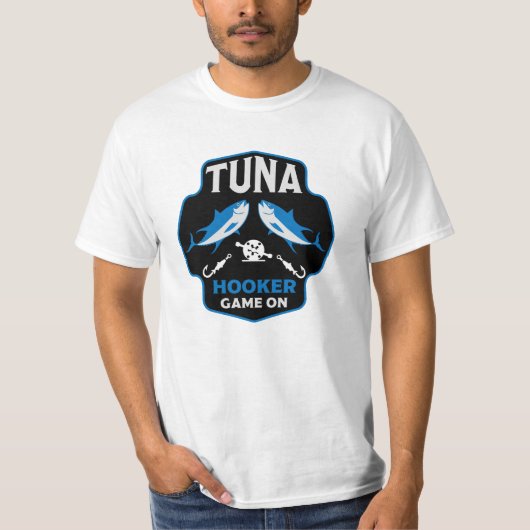 T-shirt Accroché À La Pêche Au Thon (Devant)