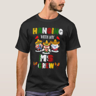 T-shirt Accroché Avec Mon Équipage Gnome Infirmière