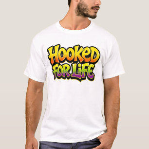 T-shirt Accroché Pour La Vie Graffiti Arc-En-Ciel