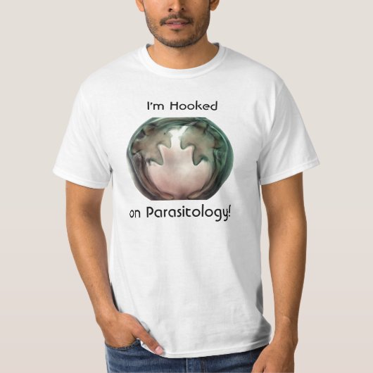 T-shirt Accroché sur la parasitologie (Devant)