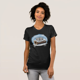 T-shirt Accroche-toi Bébé Chat dans la neige Joli chaton s