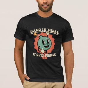 T-shirt Accroche-toi, ça empire, bombe de dessin animé drô
