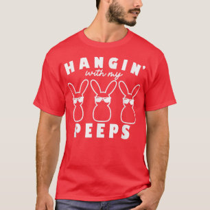 T-shirt Accrocher avec mes Peeps Costume Oeufs de lapin Pâ