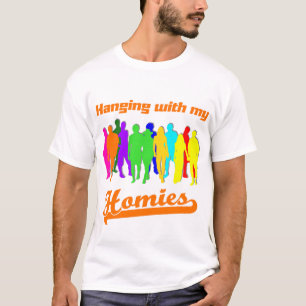T-shirt Accrocher avec mon Homies